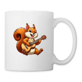 Cool Squirrel Guitarist Guitar Musician Band - Mug - white - Right