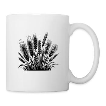 Getreidesorte Weizen und Roggen Ähren - Tasse - Weiß - Rechts