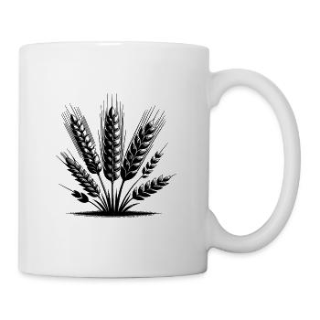 Unterschiedliche Ähren Getreidesorten - Tasse - Weiß - Rechts