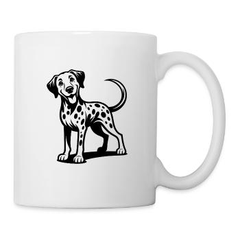 Cuddly Dalmatian Dog Funny Four-legged Friend - Mug - white - Right