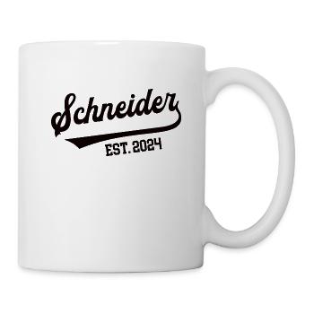 Schneider 2024 Beruf Schneiderei Meister Lehre - Tasse - Weiß - Rechts