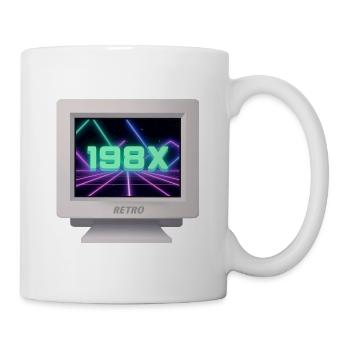 CRT Design - Retro 80's - Mug - white - Right