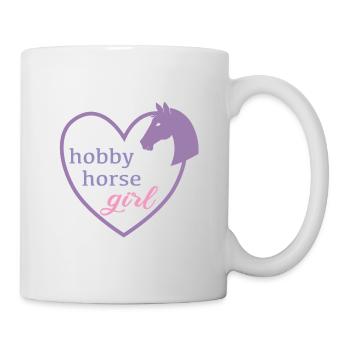 hobby horse girl - Tasse - Weiß - Rechts