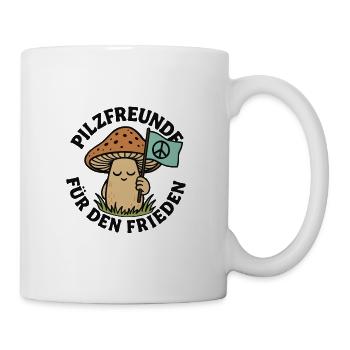 Pilzfreunde für den Frieden - Tasse - Weiß - Rechts