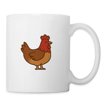 Huhn - Tasse - Weiß - Rechts