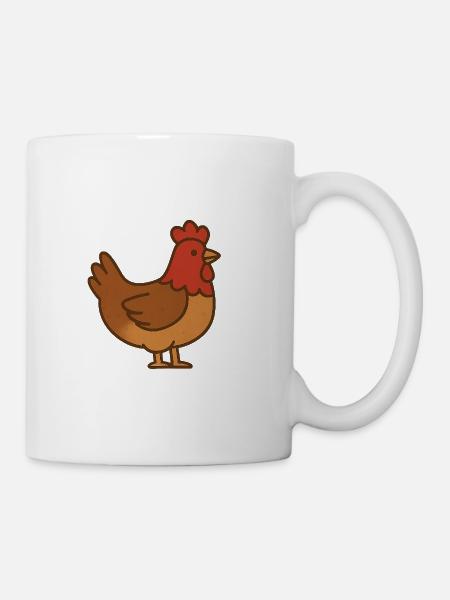 Huhn - Tasse - Weiß