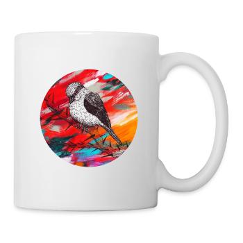 Aggro Bird Colorful Design - Mug - white - Right