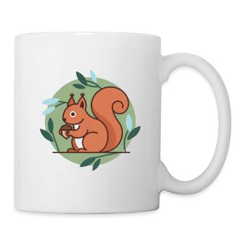 Eichhörnchen - Tasse - Weiß - Rechts