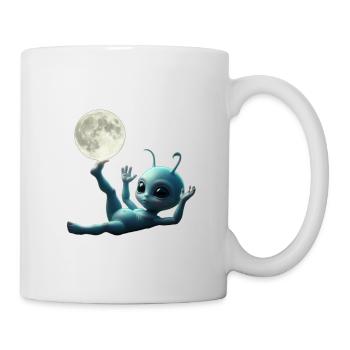 Bébé extraterrestre au décollage - Mug blanc - blanc - Droite