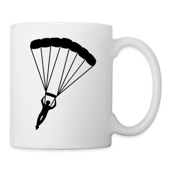 Fallschirm - Tasse - Weiß - Rechts