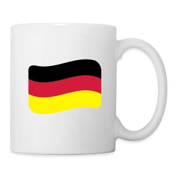 Allemagne Drapeau Nation allemande - Mug blanc - blanc - Droite
