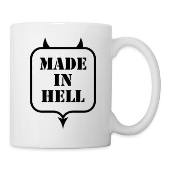 MADE IN HELL - Tasse - Weiß - Rechts