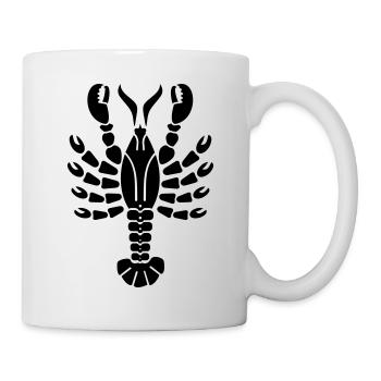 Hummer / lobster (1c) - Tasse - Weiß - Rechts