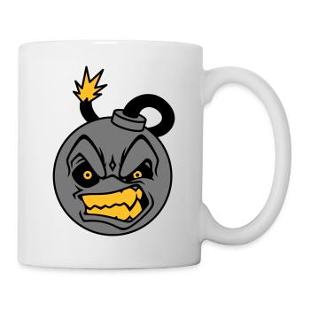 Angry Bomb - Tasse - Weiß - Rechts