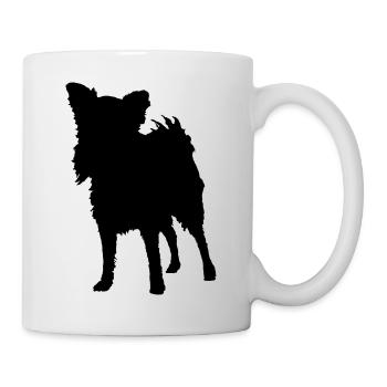 Chihuahua Silhouette - Tasse - Weiß - Rechts