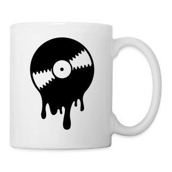 Melting Vinyl Record - Mug - white - Right