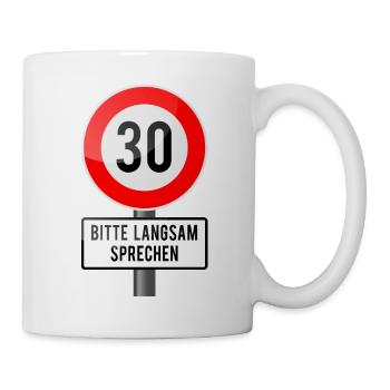 30 années protègent lentement - Mug blanc - blanc - Droite