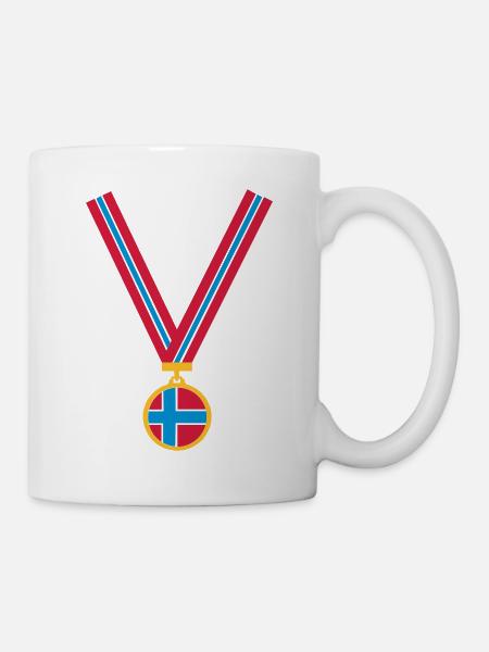 gold_medal_no_flag3_clr - Mug blanc - blanc