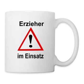 Erzieher im Einsatz - Tasse - Weiß - Rechts