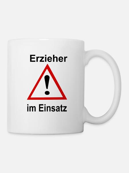 Erzieher im Einsatz - Tasse - Weiß