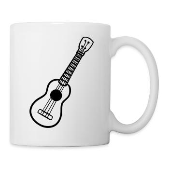 Ukulele - Tasse - Weiß - Rechts