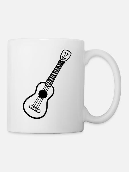 Ukulele - Tasse - Weiß