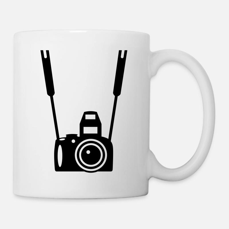 Appareil photo - Mug blanc - blanc