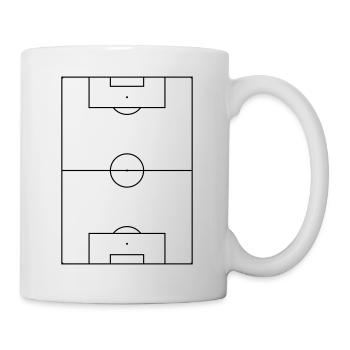 Terrain de football - Mug blanc - blanc - Droite