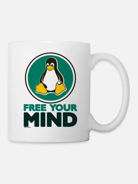 Free your Mind - Tasse - Weiß