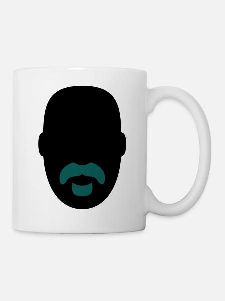 »Frank Zappa« Beard 1 - Tasse - Weiß