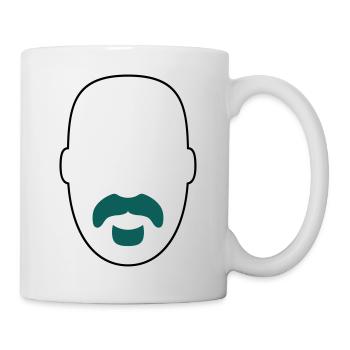 »Frank Zappa« Beard 2 - Tasse - Weiß - Rechts