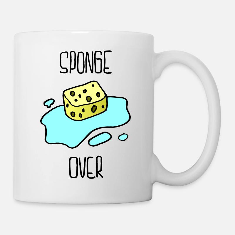 Schwamm - Tasse - Weiß