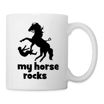 Pferd - Tasse - Weiß - Rechts