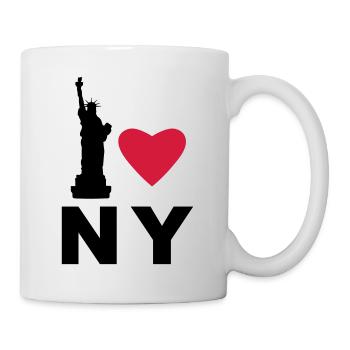Ich liebe new york - Tasse - Weiß - Rechts