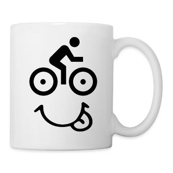 Bike face - Tasse - Weiß - Rechts