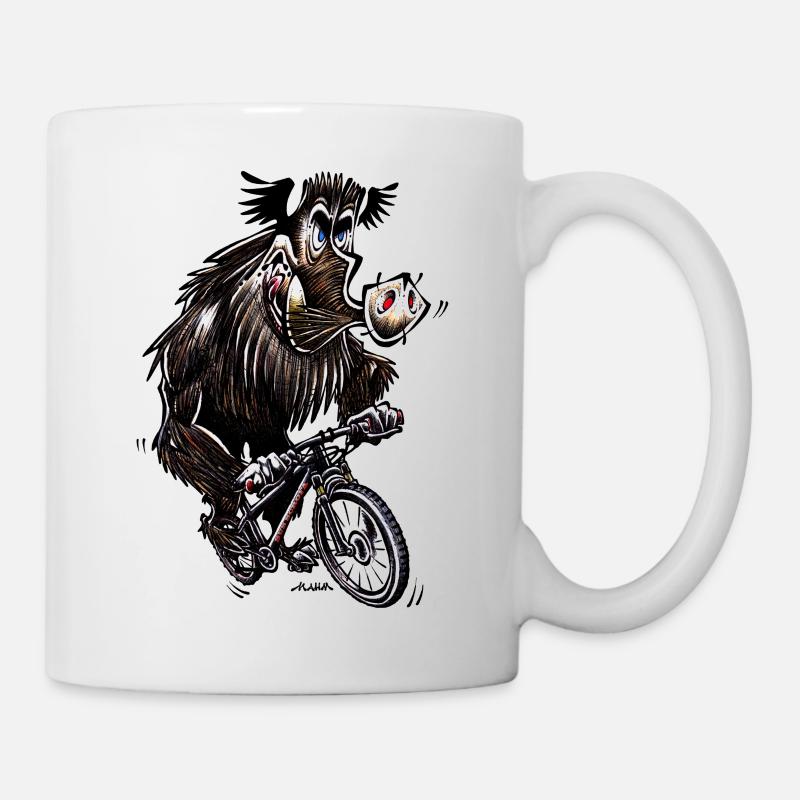 Sanglier Vététiste - Mug blanc - blanc