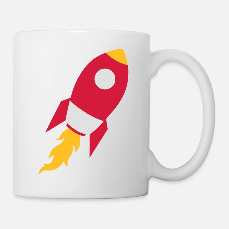 Rakete - Tasse - Weiß