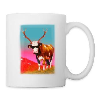 HIRSCH - KUH - APRES SKI - Tasse - Weiß - Rechts