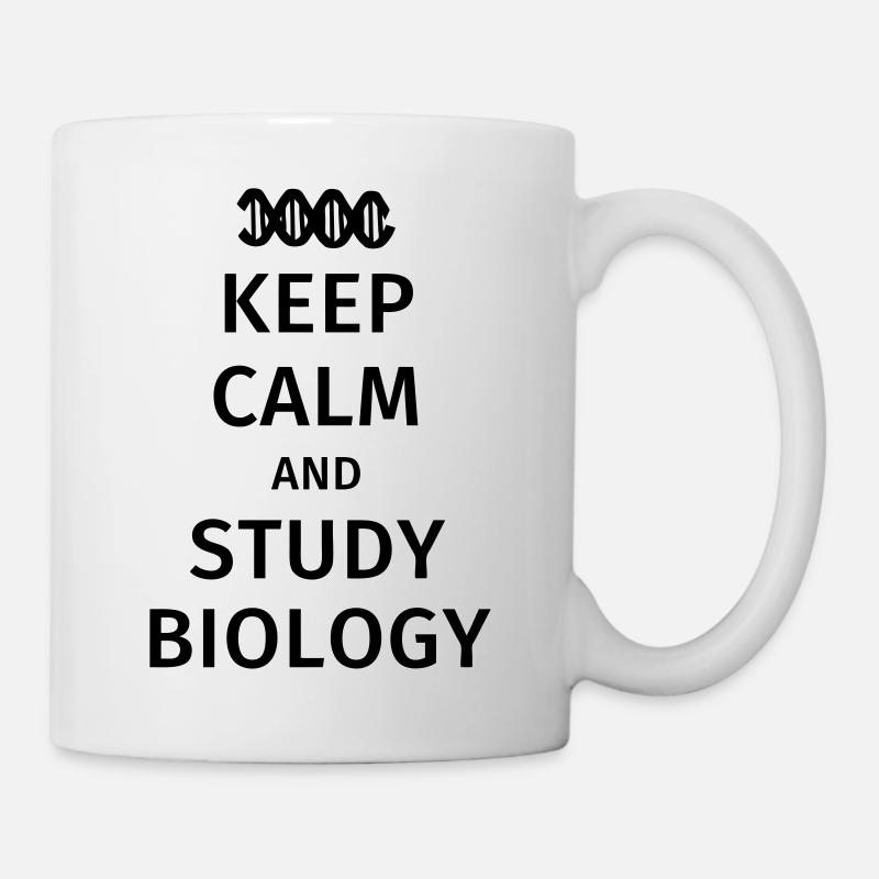keep calm and study biology - Mug blanc - blanc