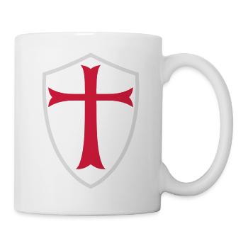 Knights Templar Shield - Mug - white - Right