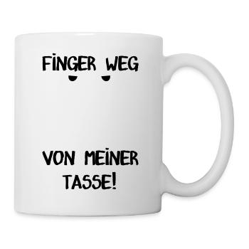 Finger weg Tasse - Tasse - Weiß - Rechts