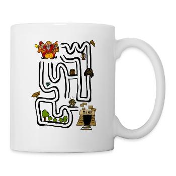 labyrinthe - Mug blanc - blanc - Droite