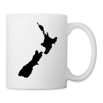 Map NZ - Tasse - Weiß - Rechts