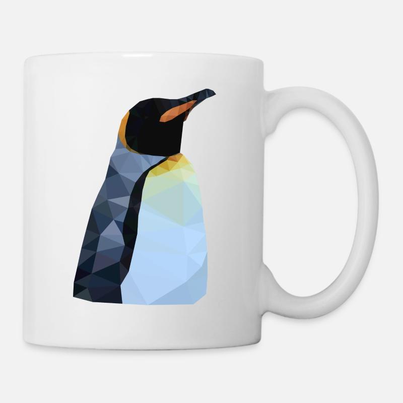 Polygon Pinguin - Tasse - Weiß
