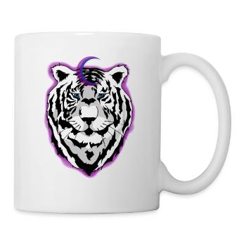tigre de la nuit - Mug blanc - blanc - Droite