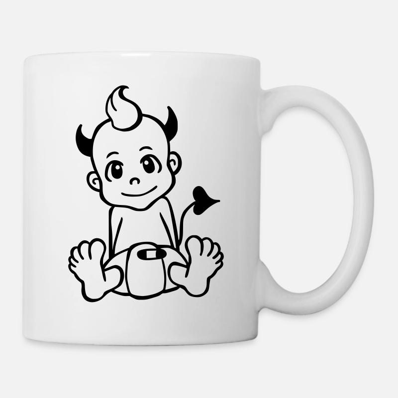 Kleiner Teufel - Tasse - Weiß