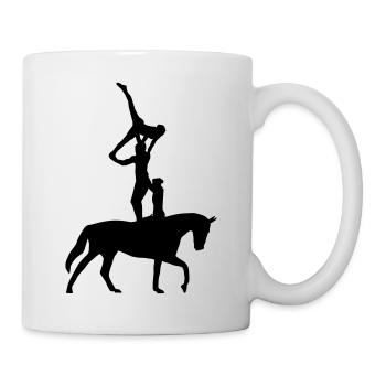 equestrian vaulting - Mug - white - Right