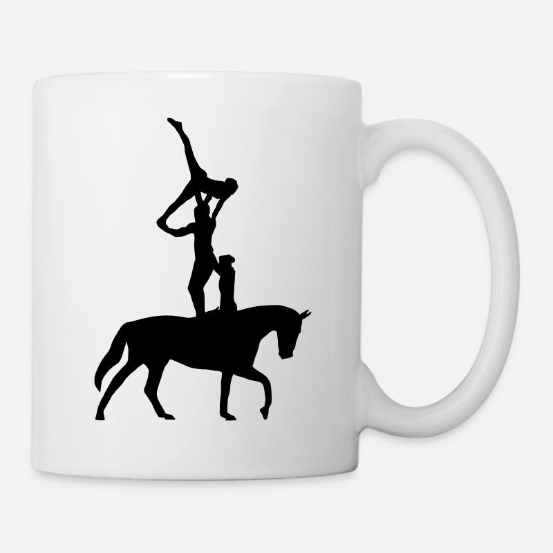 Voltigieren, reiten - Tasse - Weiß