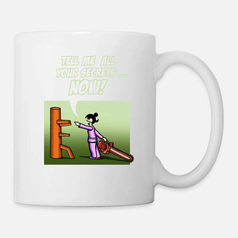 chainsaw 2016 green - Tasse - Weiß
