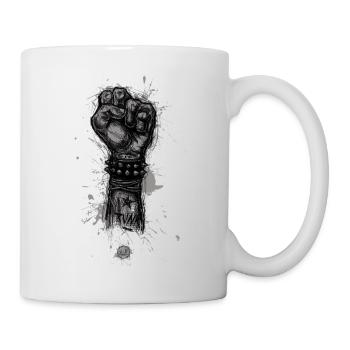 Punk fist not dead - Mug blanc - blanc - Droite